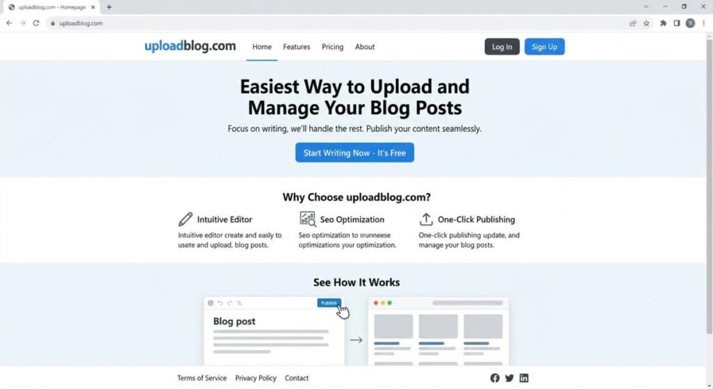 uploadblog.com page