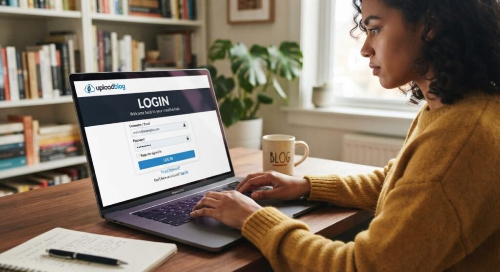 uploadblog login